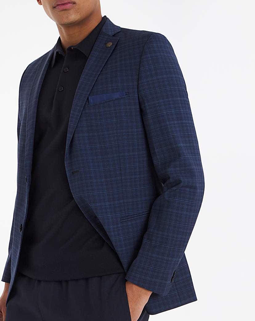 Peter Werth Blue Checked Suit Jacket
