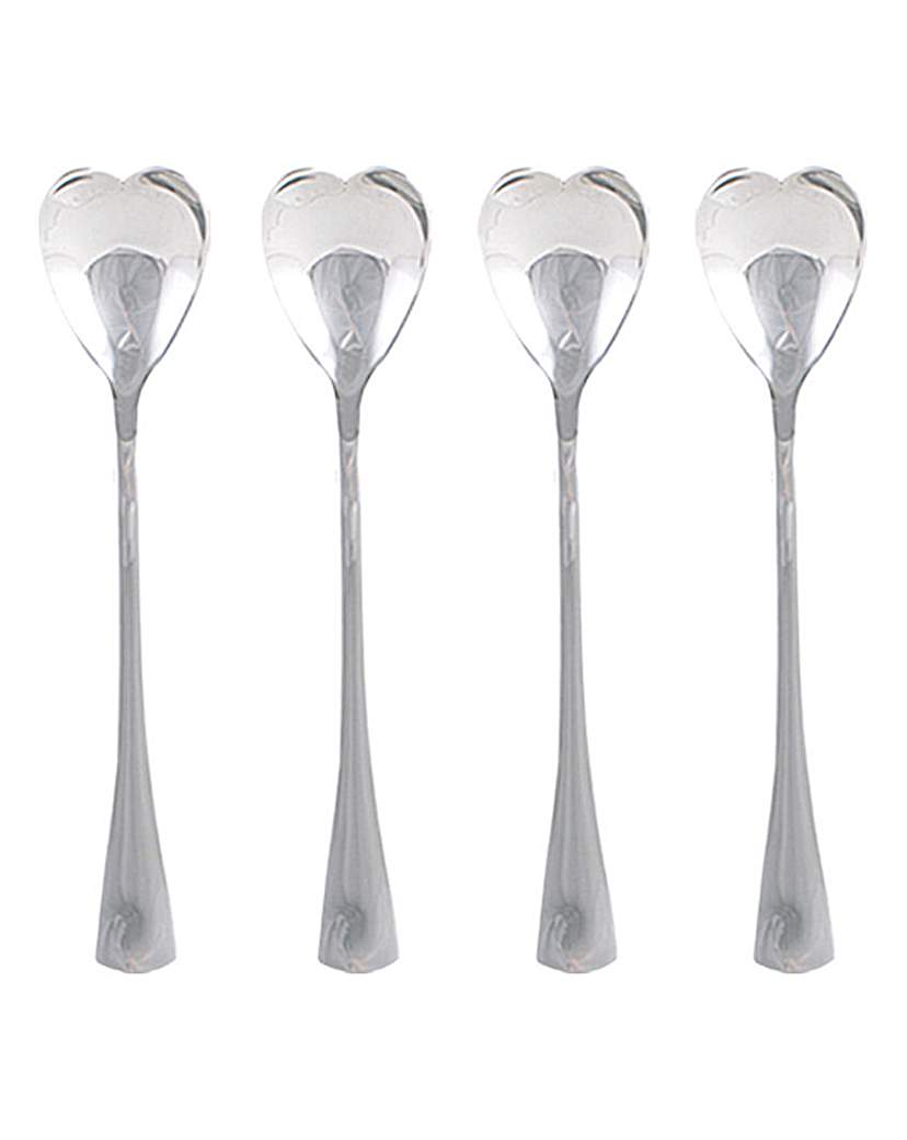 La Cafetiere Set Of 4 Heart Spoons La Cafetiere Set Of 4 Heart Spoons
