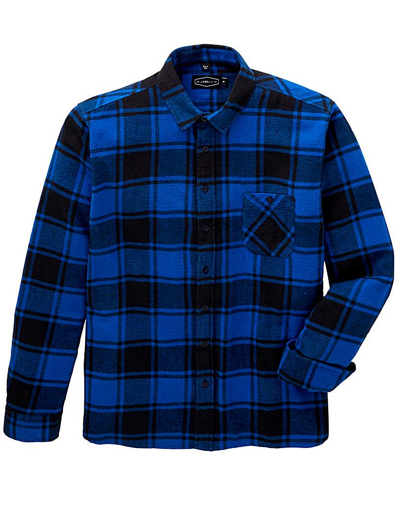 Label J Print Check Shirt Long Label J Print Check Shirt Long
