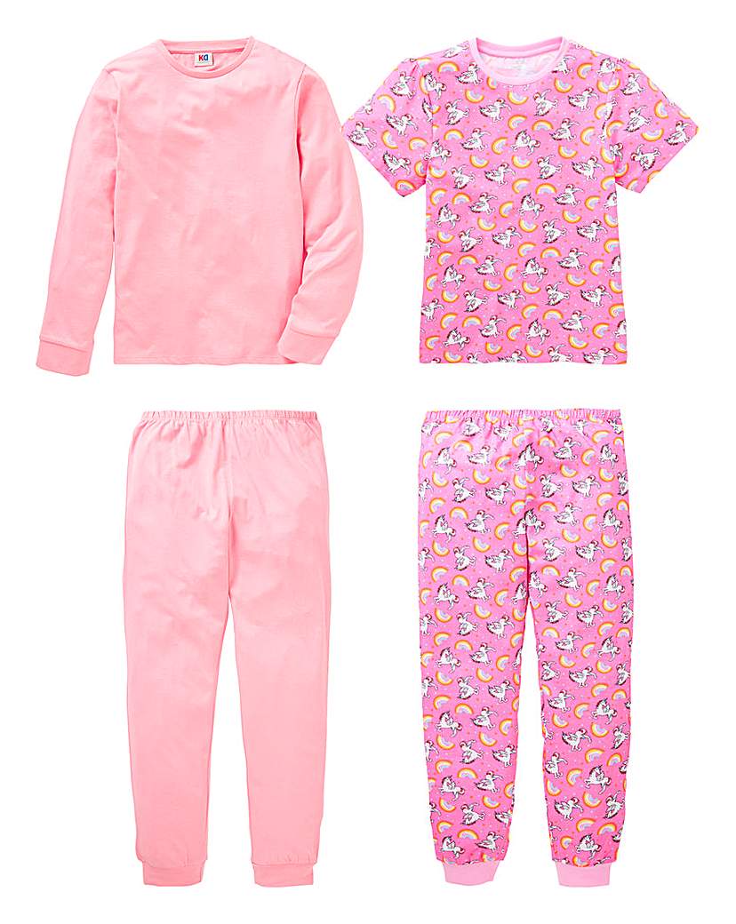 KD Girls Pack of Two Pyjamas KD Girls Pack of Two Pyjamas