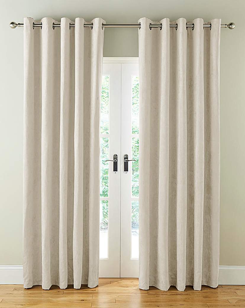 Faux Suede Eyelet Lined Curtains Faux Suede Eyelet Lined Curtains