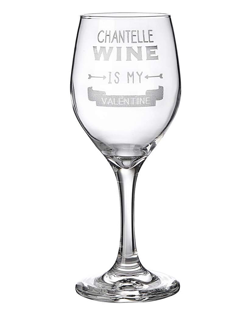 Wine is My Valentine Wine Glass Wine is My Valentine Wine Glass
