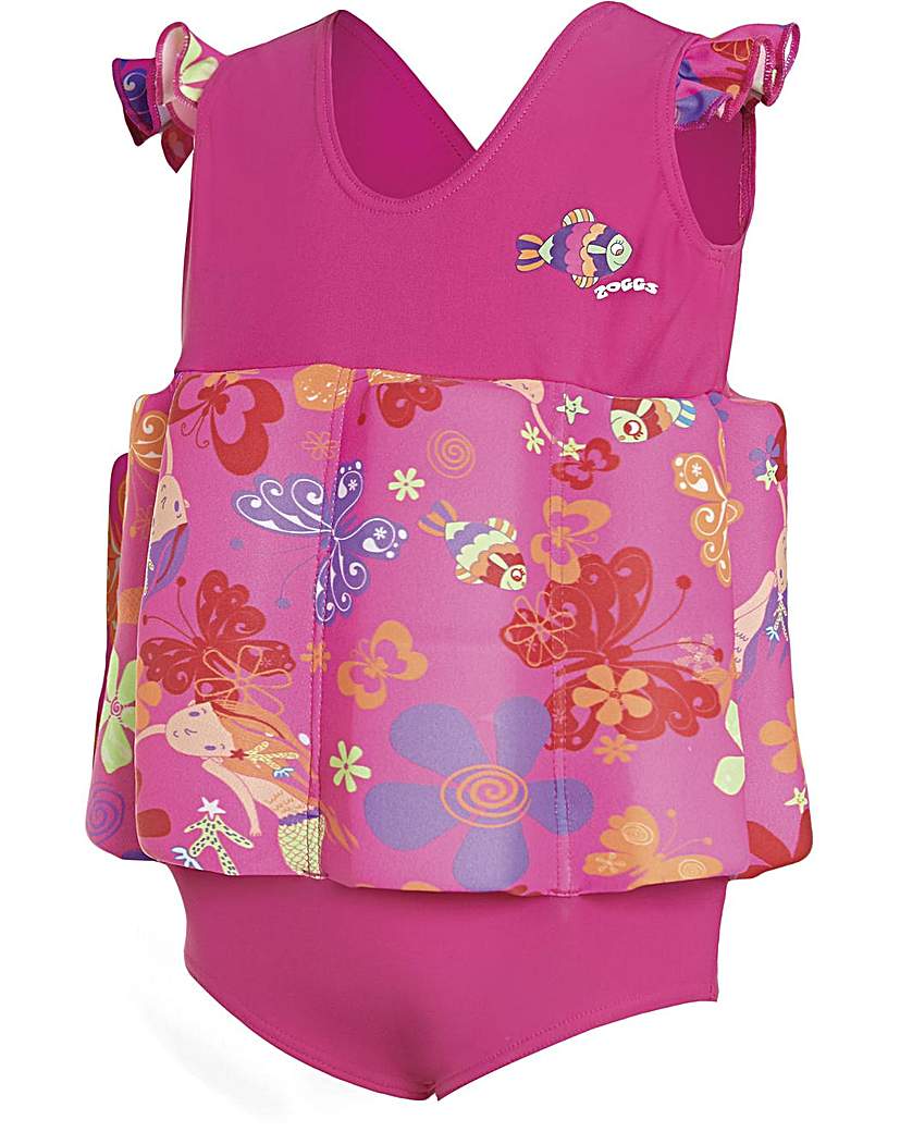 Zoggs Mermaid Flower LTS Floatsuit Zoggs Mermaid Flower LTS Floatsuit