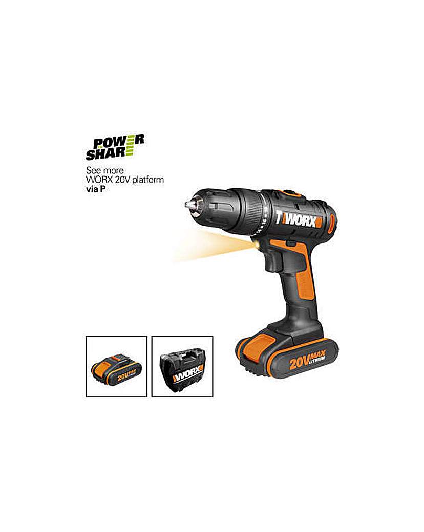 Worx Li-Ion 2 Batteries Hammer Drill Worx Li-Ion 2 Batteries Hammer Drill