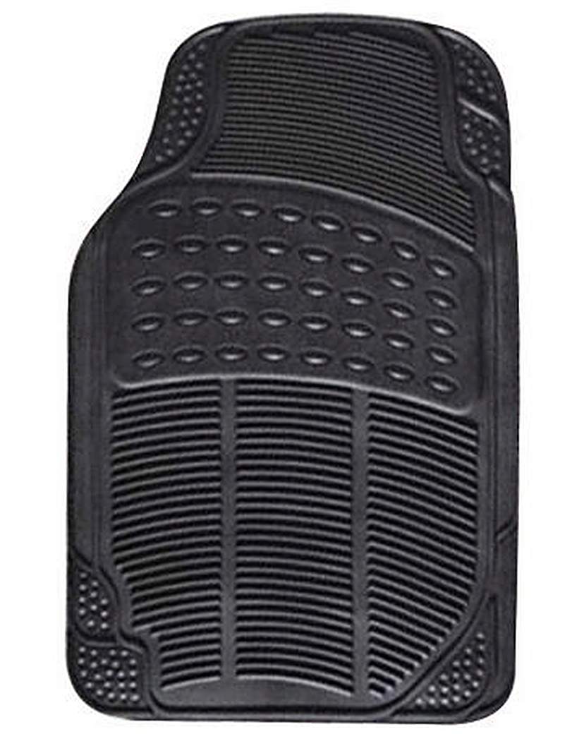 4 Pce Rubber Mat Set - Explorer - Black 4 Pce Rubber Mat Set - Explorer - Black