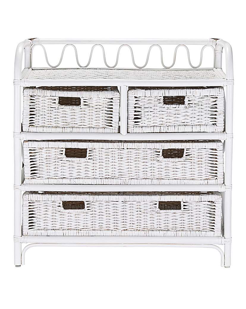 Wicker 4 and 2 Drawer Chest Wicker 4 and 2 Drawer Chest