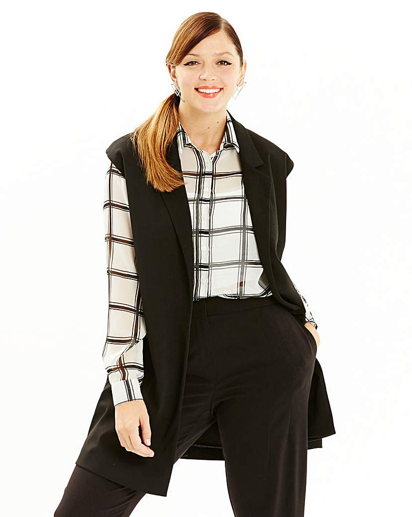 Simply Be Sleeveless Boyfriend Blazer Simply Be Sleeveless Boyfriend Blazer