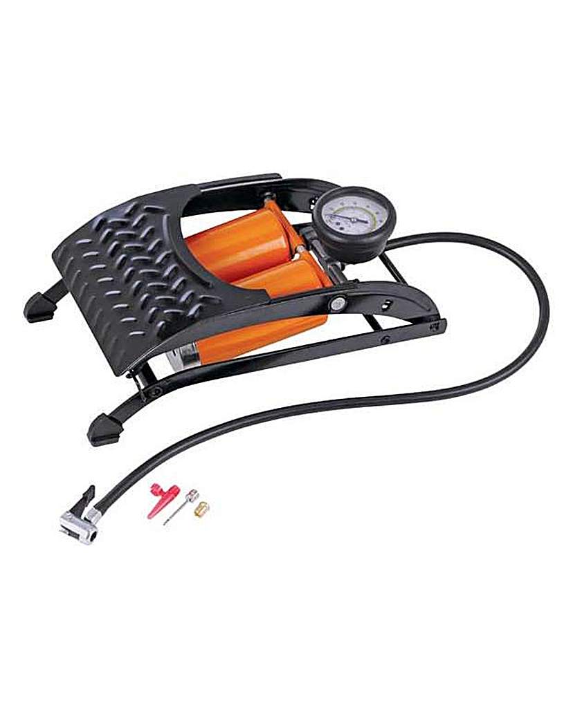 RAC Double Barrel Foot Pump. RAC Double Barrel Foot Pump.