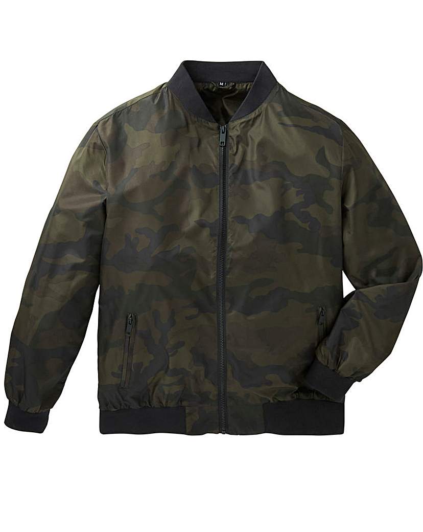 Label J Camo Print Bomber Jacket Label J Camo Print Bomber Jacket