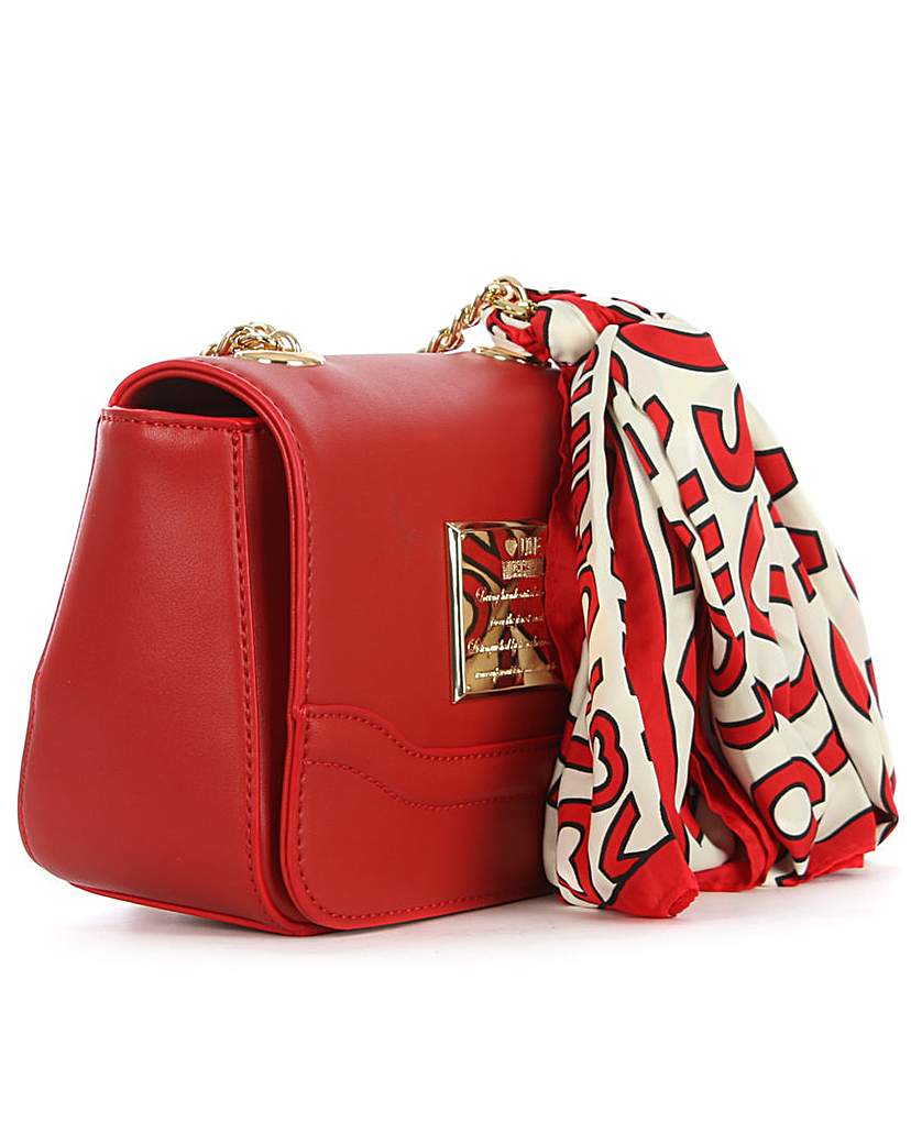 Love Moschino Chain Handle Red Bag Love Moschino Chain Handle Red Bag