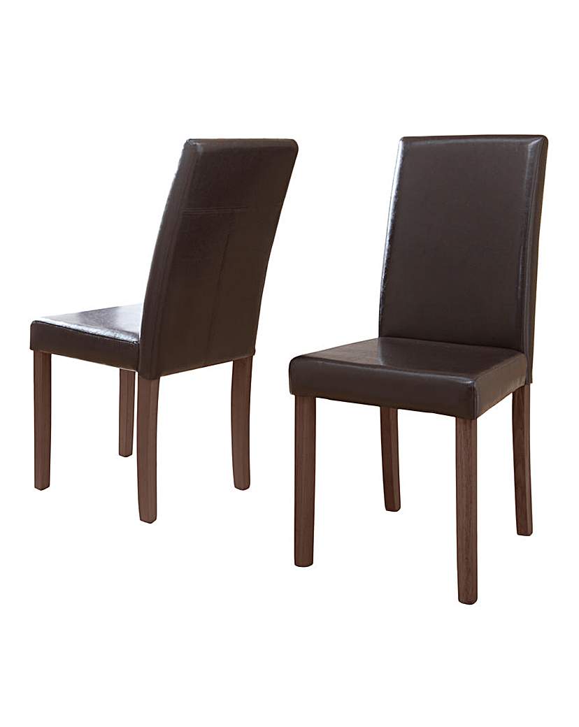 Madison Pair of Faux Leather Chairs Madison Pair of Faux Leather Chairs