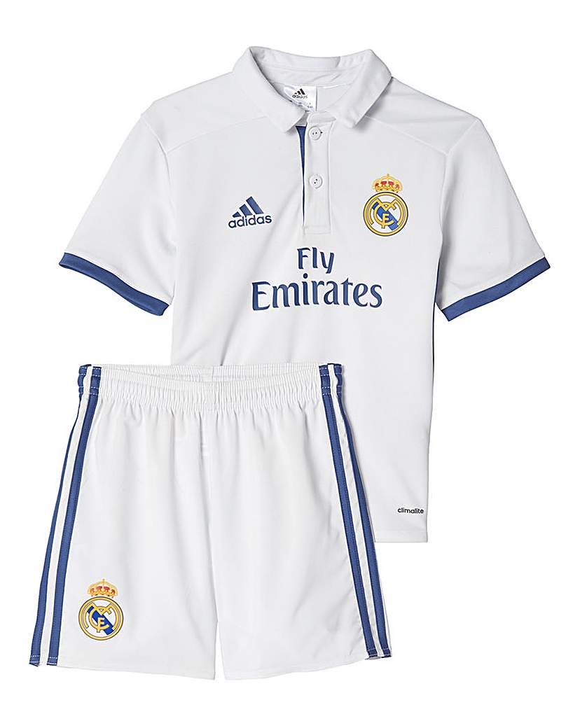 Real Madrid Mini Boys Home Kit Real Madrid Mini Boys Home Kit