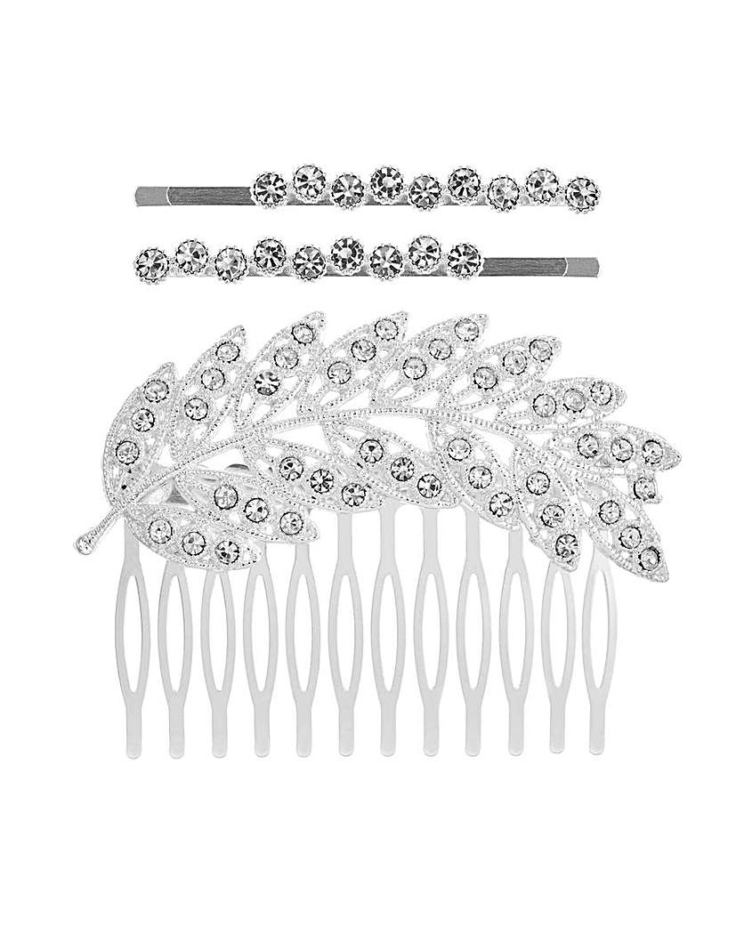 Mood feather hair comb set Mood feather hair comb set