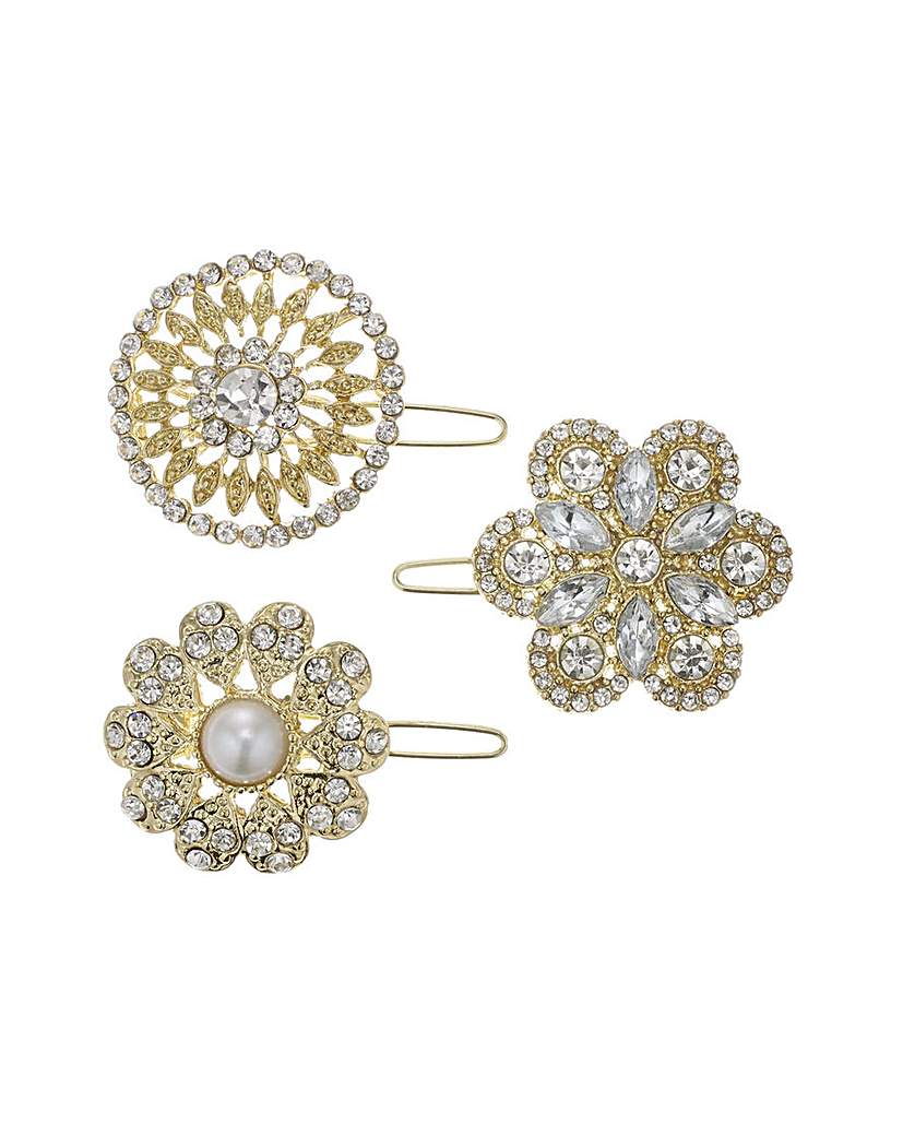 Mood floral hair clip set Mood floral hair clip set