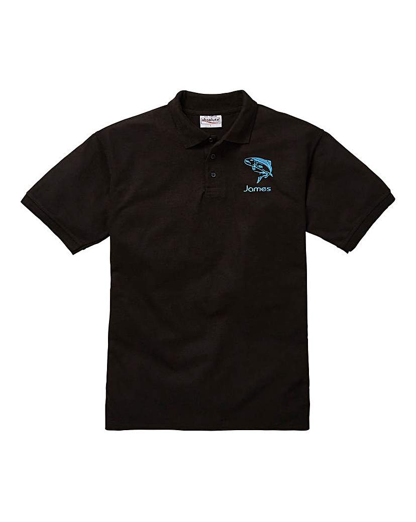 Personalised Fishing Polo Shirt Personalised Fishing Polo Shirt