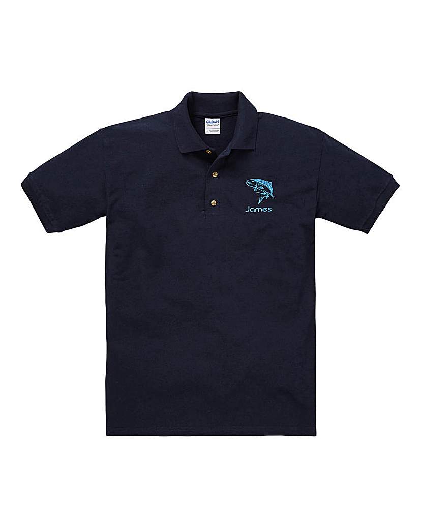 Personalised Fishing Polo Shirt Personalised Fishing Polo Shirt
