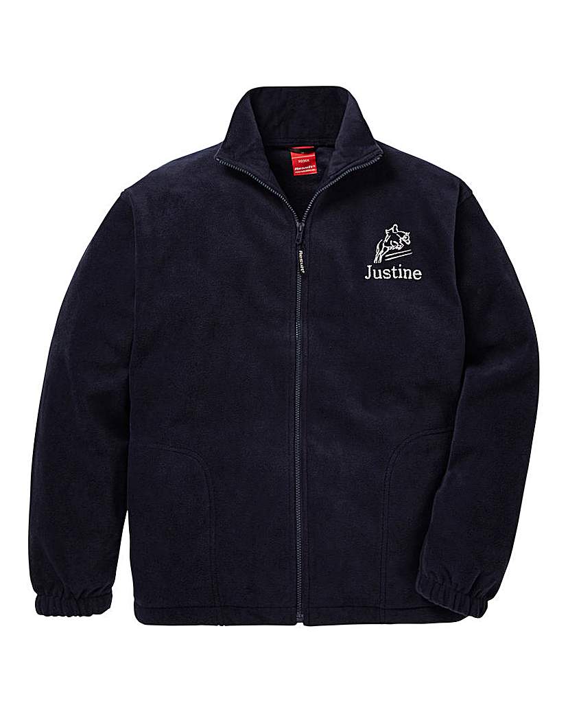 Personalised Horse Riding Zip Up Fleece Personalised Horse Riding Zip Up Fleece
