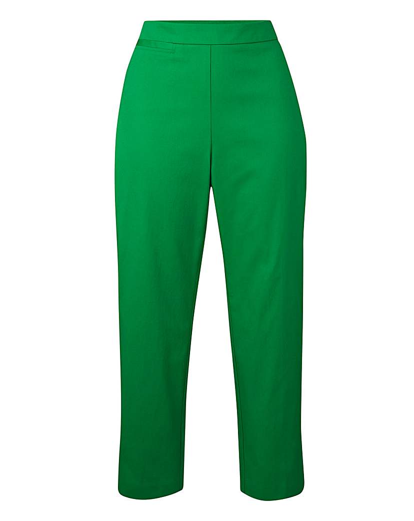 Cotton Sateen Crop Trousers Cotton Sateen Crop Trousers