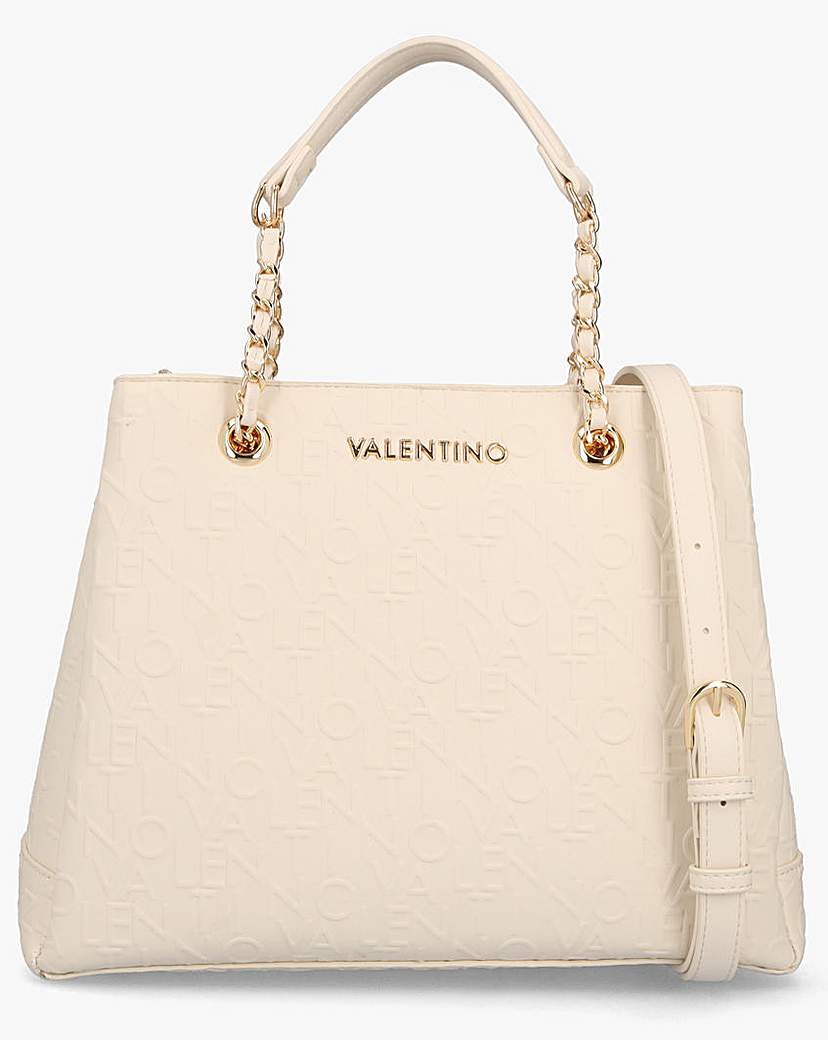 Valentino Bags Relax Ecru Chain Shopper