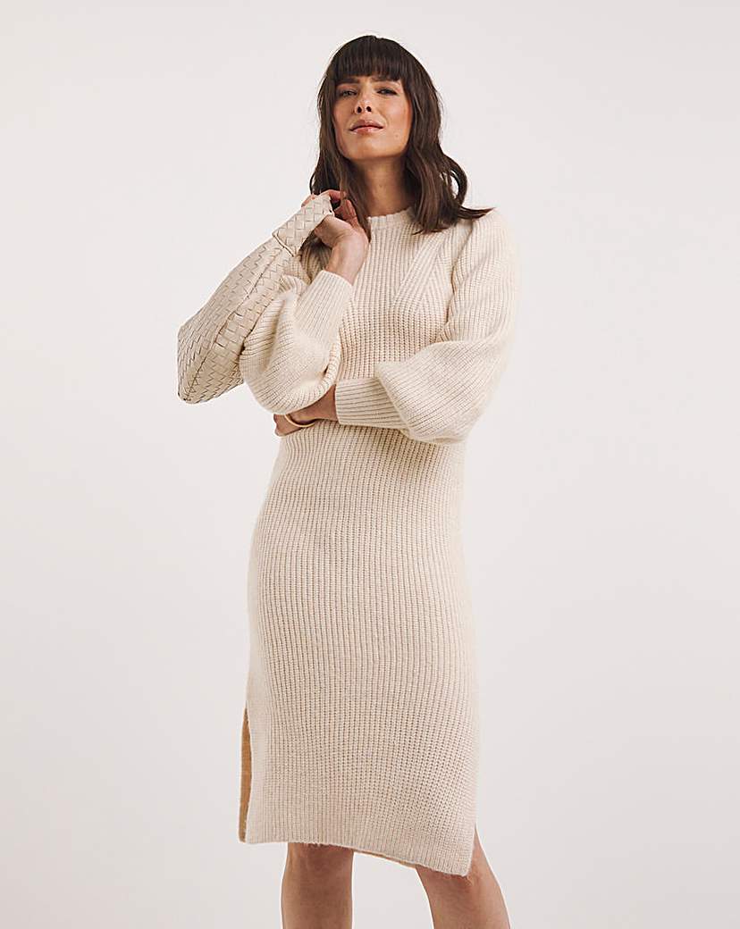 French Connection Puff Sleeve Dress