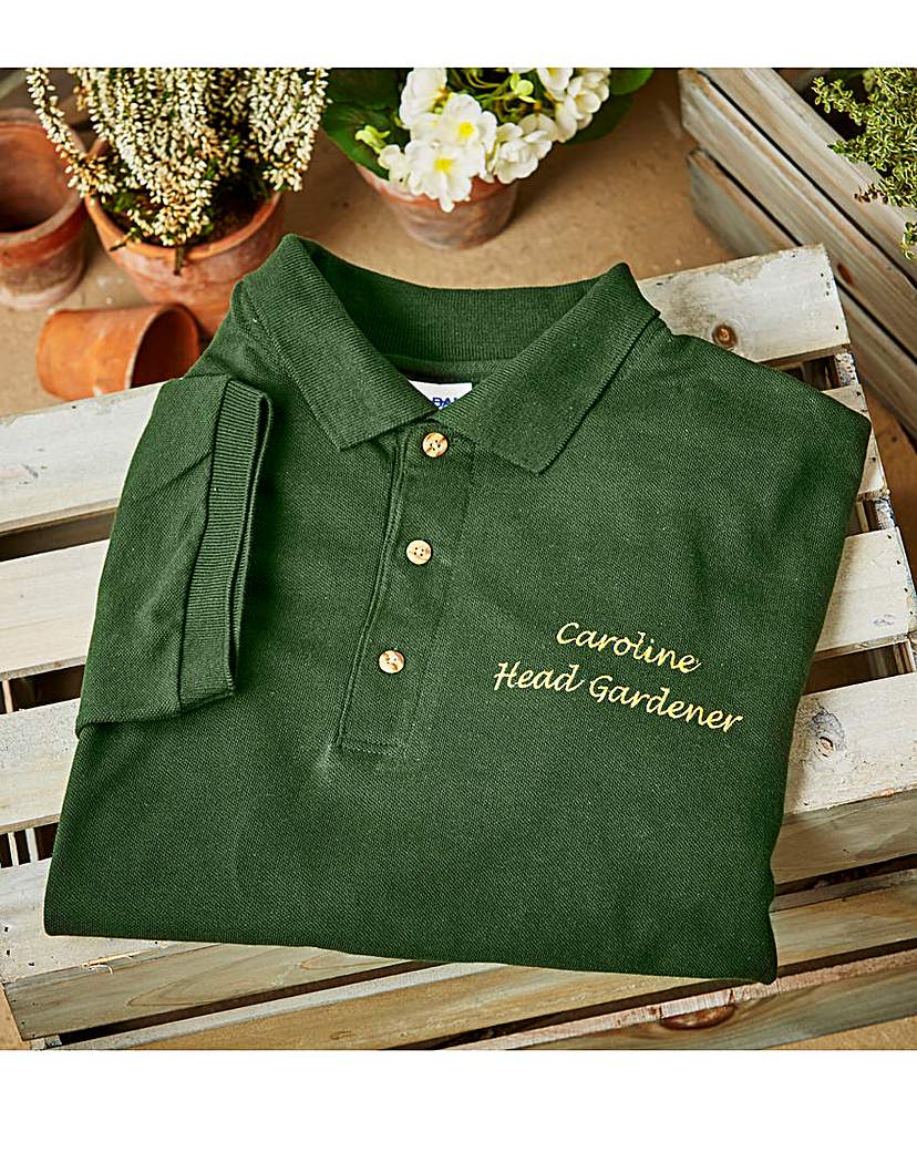 Personalised Head Gardener Polo T-Shirt Personalised Head Gardener Polo T-Shirt
