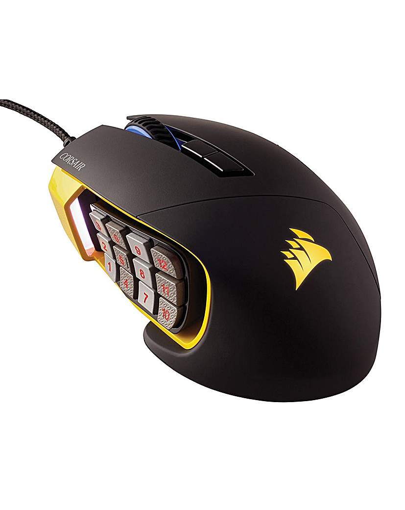 Corsair Scimitar Pro RGB Mouse Blk/Yel Corsair Scimitar Pro RGB Mouse Blk/Yel