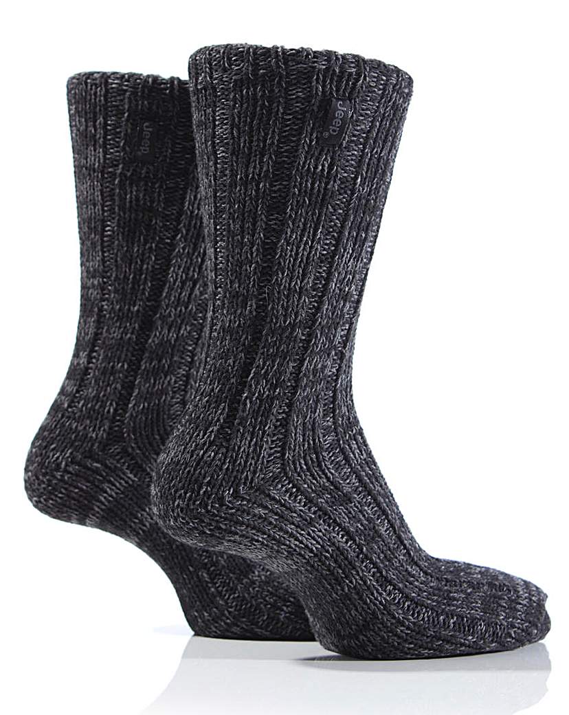Mens Jeep Cable Knit Socks Abamba
