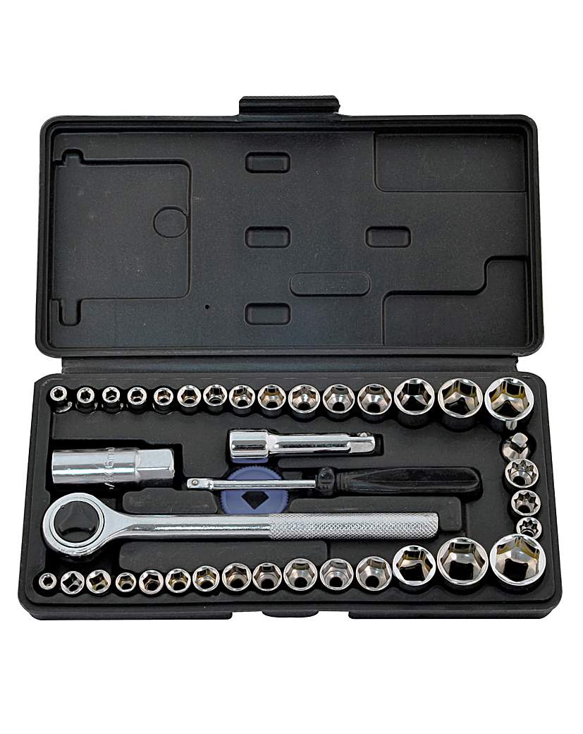 Rolson 40pc 1/4"&3/8"Drive Socket Set Rolson 40pc 1/4"&3/8"Drive Socket Set