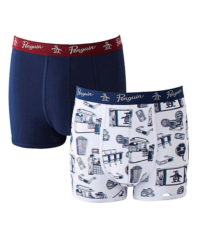 Original Penguin 2 Pk 3D Print Trunks Original Penguin 2 Pk 3D Print Trunks
