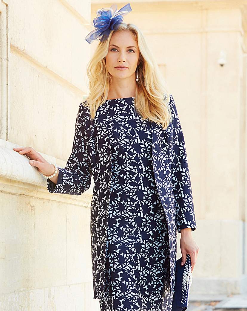 Joanna Hope Jacquard Longline Jacket Joanna Hope Jacquard Longline Jacket