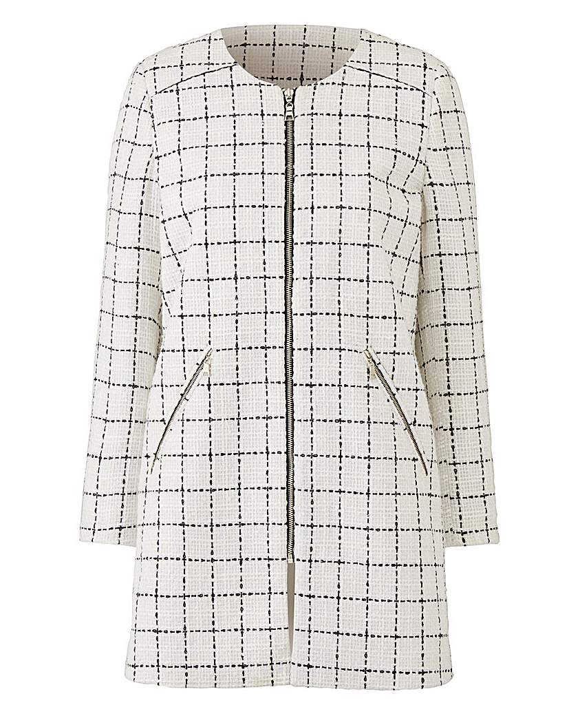 Joanna Hope Check Jacket Joanna Hope Check Jacket