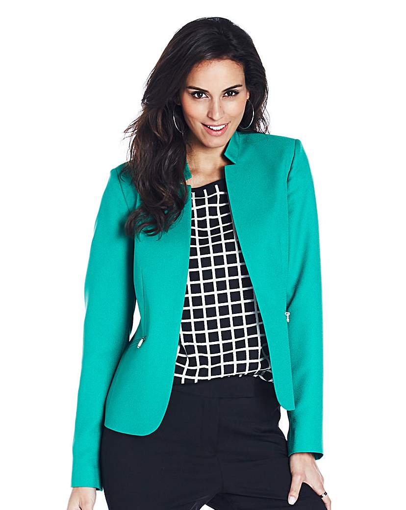 Zip Detail Tailored Jacket Zip Detail Tailored Jacket