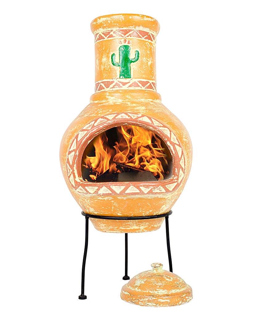 La Hacienda Cactus and Aztec Chimenea La Hacienda Cactus and Aztec Chimenea