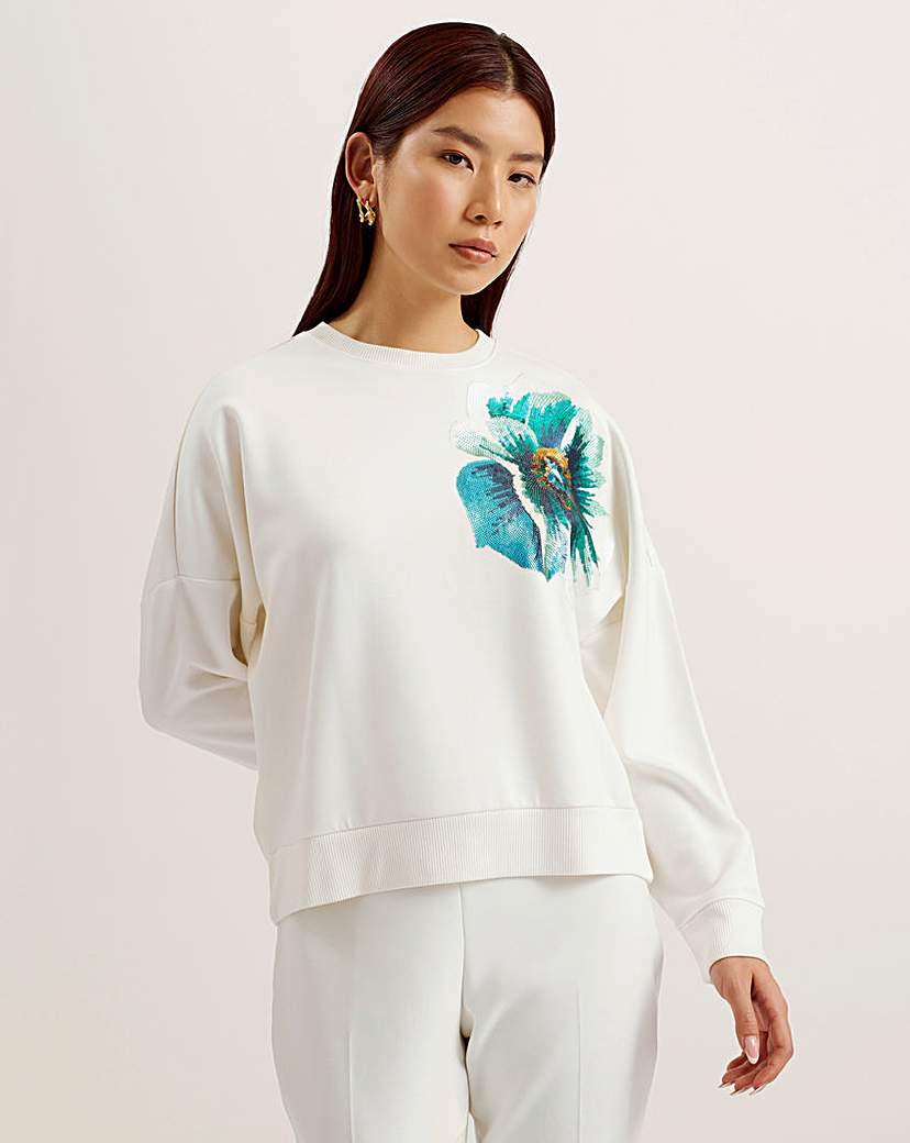 Ted Baker Bayleyy Sequin Graphic Sweat
