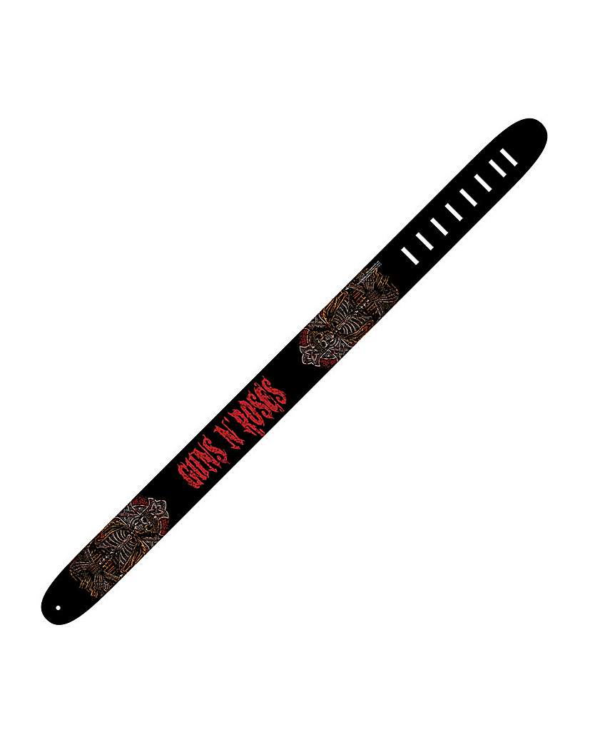 Perris Guns And Roses Leather Strap Red Perris Guns And Roses Leather Strap Red