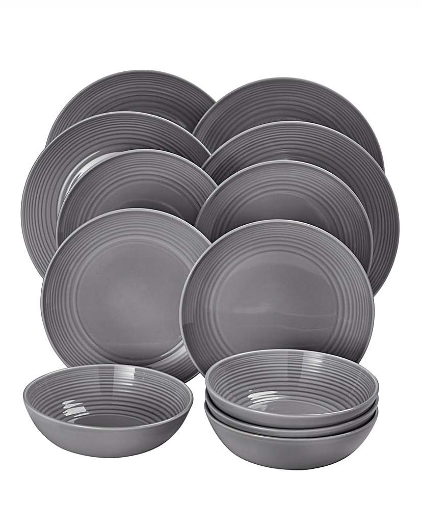 Gordon Ramsay Maze Grey 12 pce Dinnerset Gordon Ramsay Maze Grey 12 pce Dinnerset