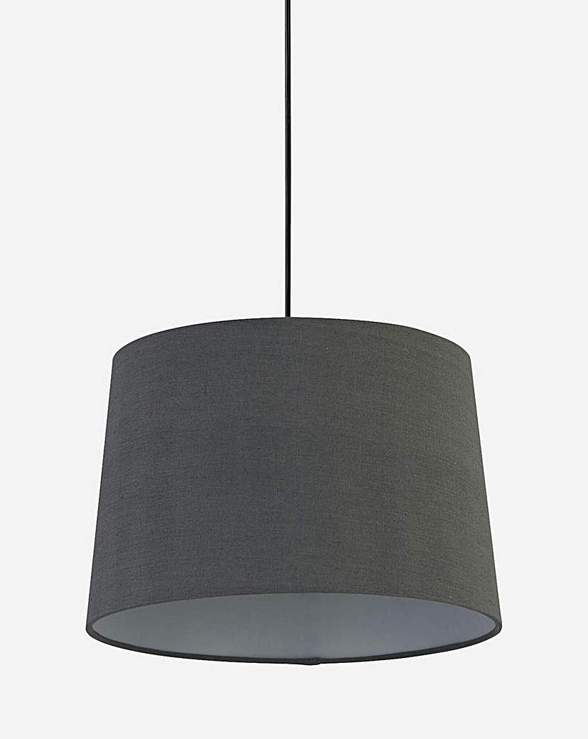 Grey Tapered Linen Shade
