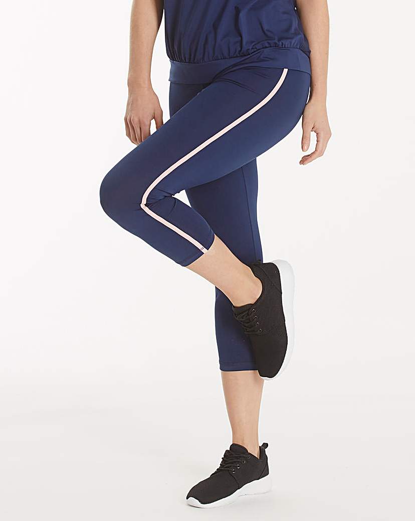 Performance Capri Legging With Piping Performance Capri Legging With Piping