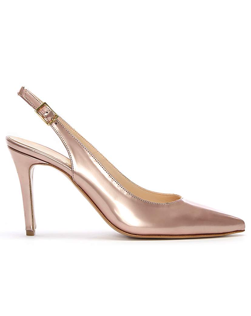Daniel Afiore Patent Sling Back Court's at Fifty Plus, from JD Williams Daniel Afiore Patent Sling Back Court's.