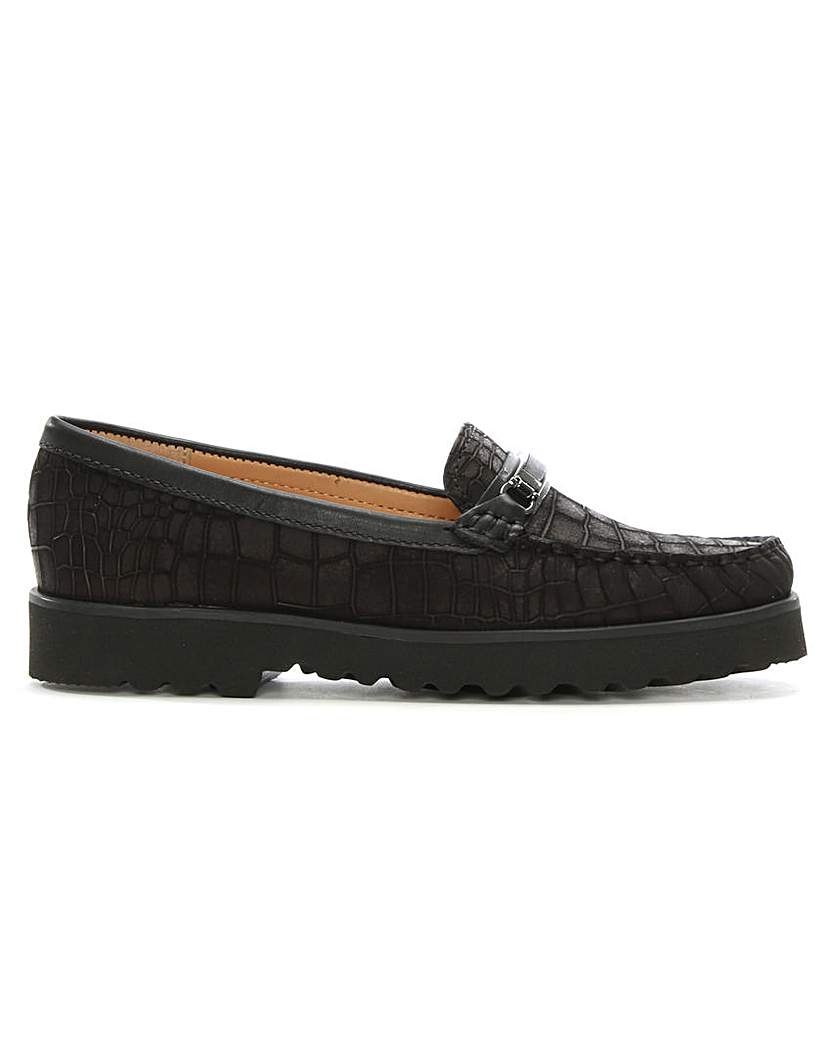 Daniel Guppy Suede Croc Embossed Loafers Daniel Guppy Suede Croc Embossed Loafers