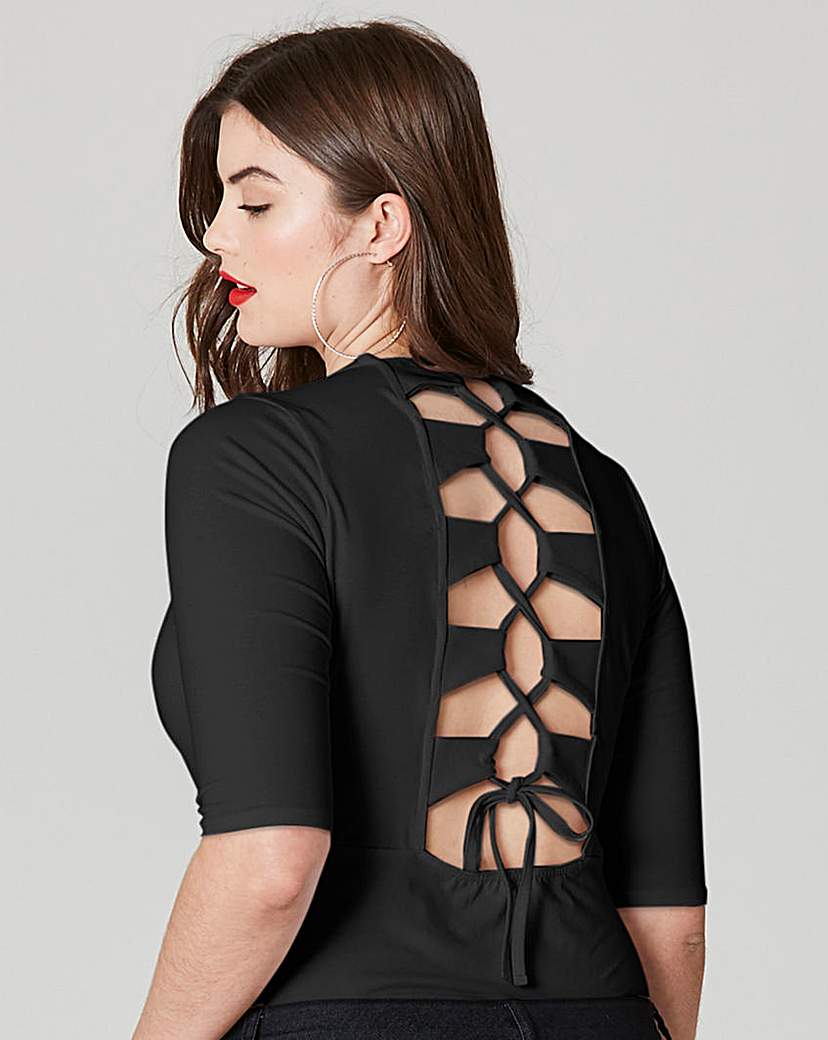 Simply Be Lace Up Back Body Simply Be Lace Up Back Body