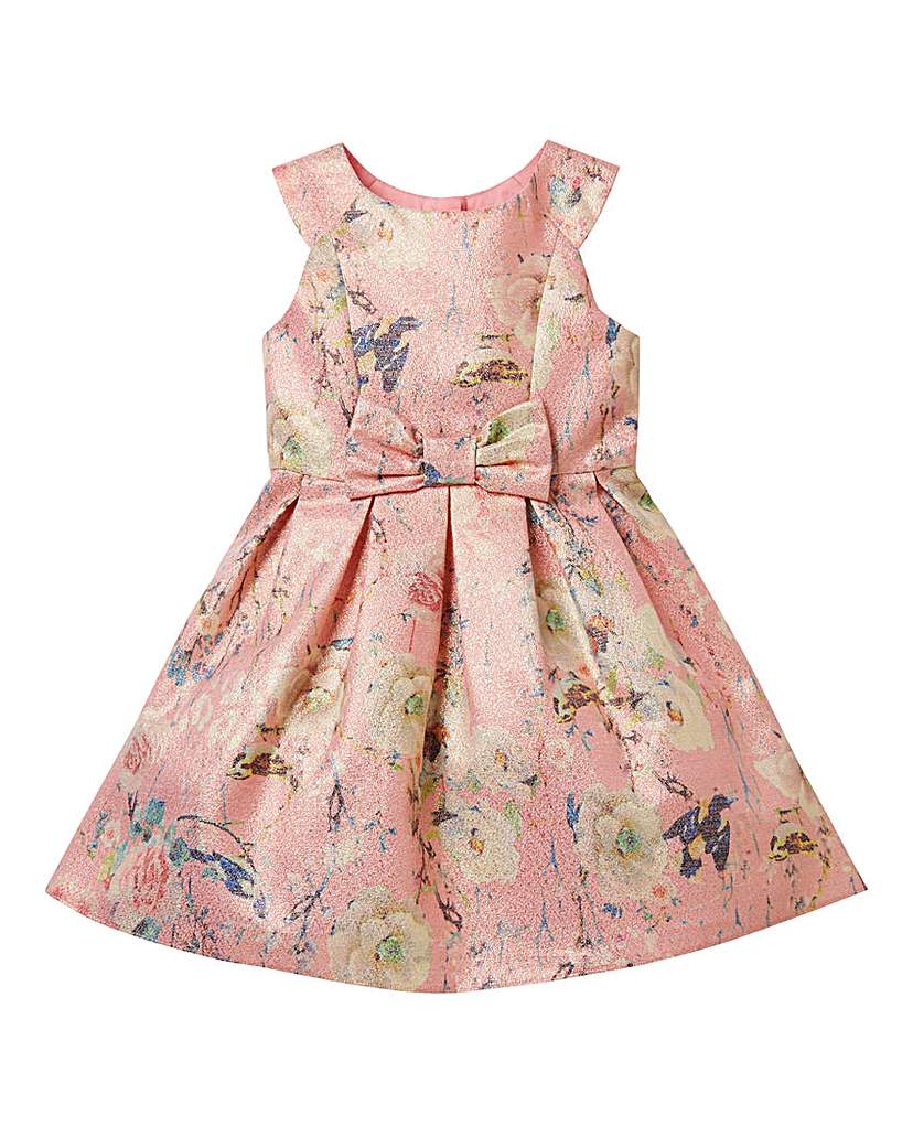 KD Girls Jaquard Floral Party Dress KD Girls Jaquard Floral Party Dress