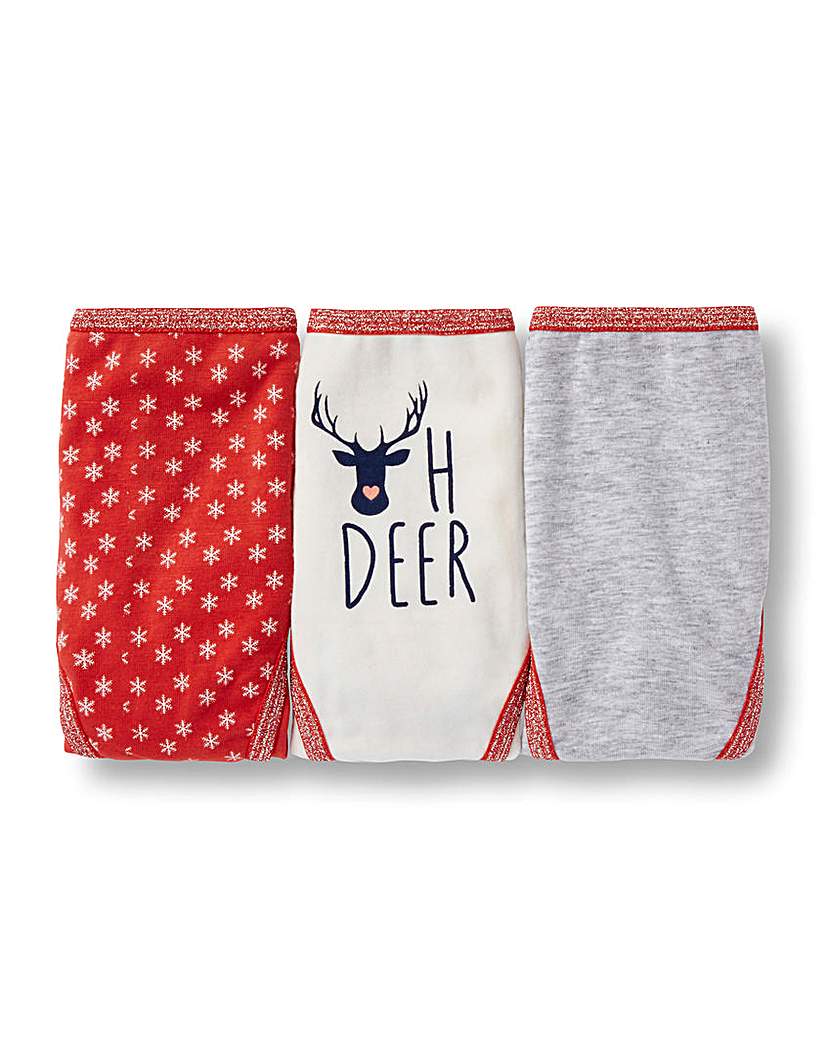 3 Pack High Leg Oh Deer Briefs 3 Pack High Leg Oh Deer Briefs