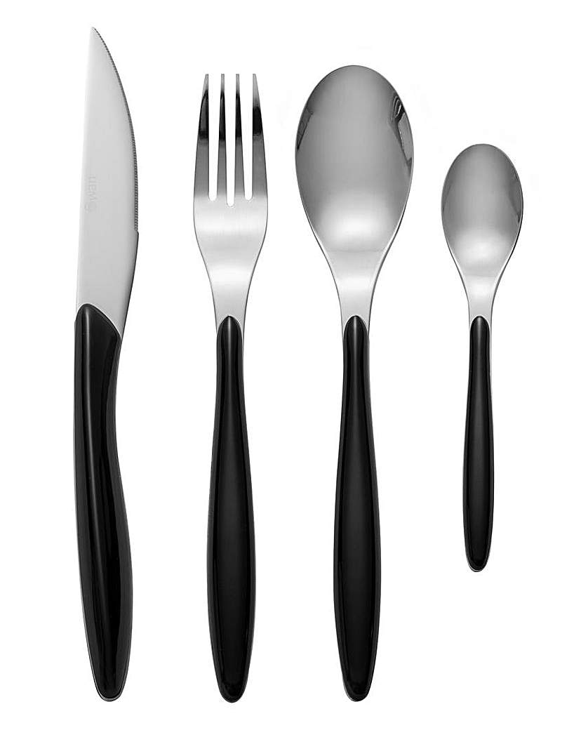 Swan Oslo 24 Piece Cutlery Set Black Swan Oslo 24 Piece Cutlery Set Black
