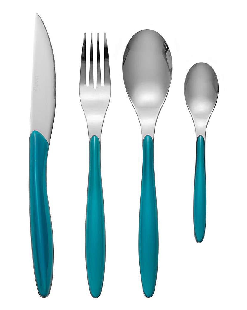 Swan Oslo 24 Piece Cutlery Set Blue Swan Oslo 24 Piece Cutlery Set Blue