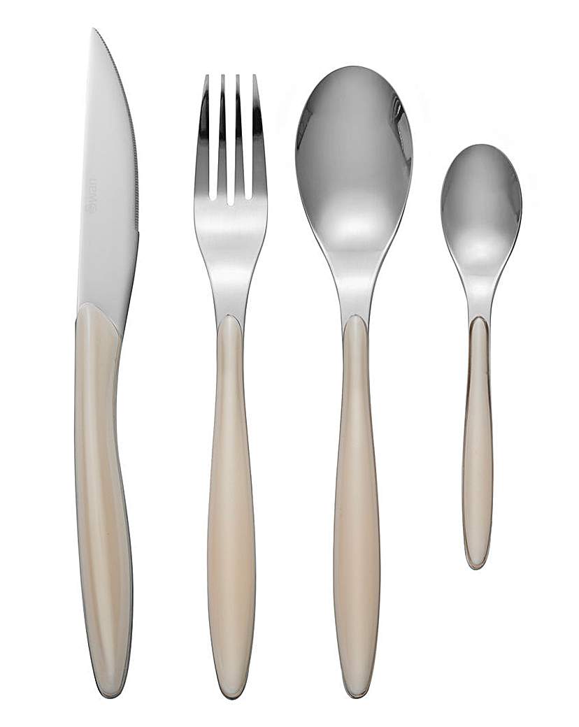 Swan Oslo 24 Piece Cutlery Set Cream Swan Oslo 24 Piece Cutlery Set Cream