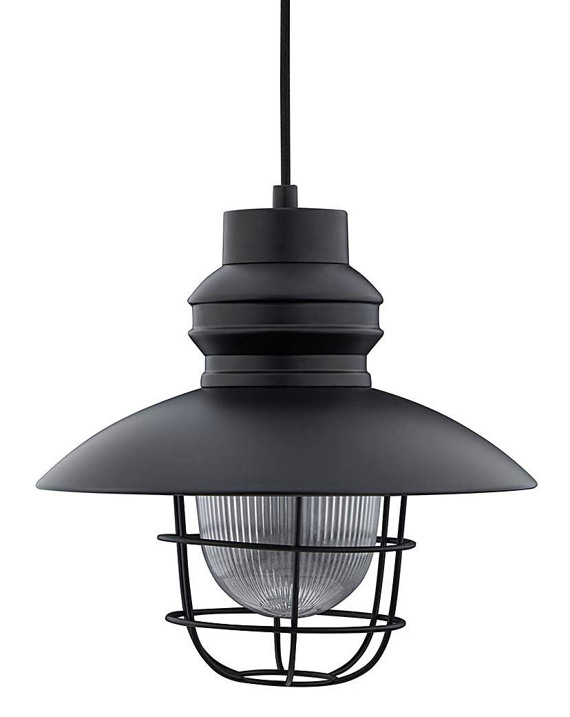 Matt Black Caged Fisherman Pendant Matt Black Caged Fisherman Pendant