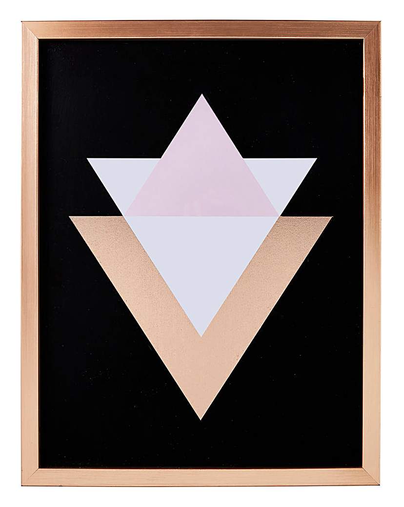 Rose Gold Geometric Framed Print Rose Gold Geometric Framed Print
