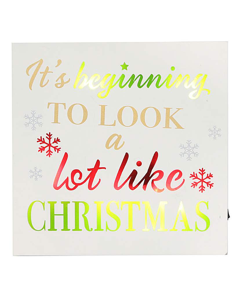 Light up Christmas Plaque Light up Christmas Plaque