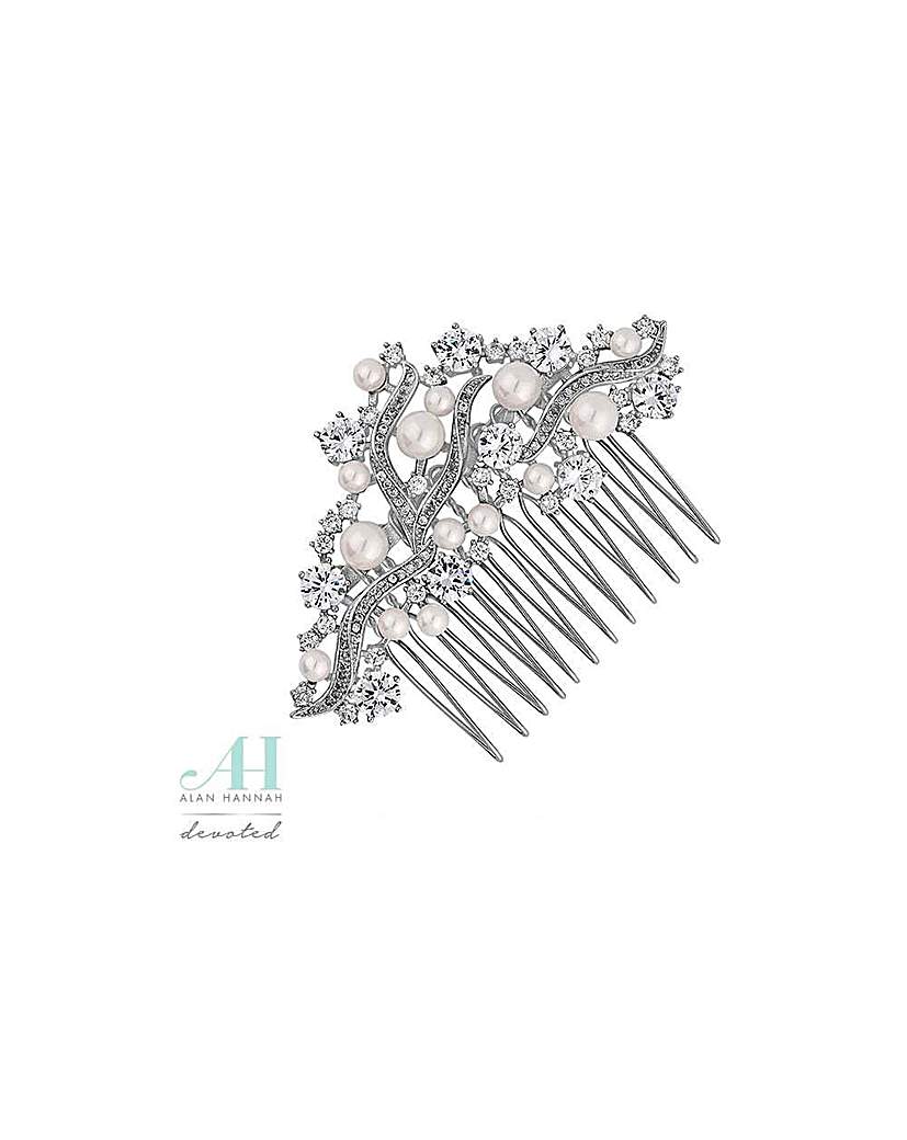 Alan Hannah pearl cluster hair comb Alan Hannah pearl cluster hair comb